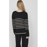 Vila Trui Viostria V-neck Rev Top-noos 14094190 Black Beauty/feather Grey Dames