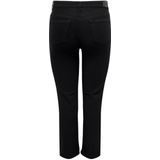 ONLY CARMAKOMA - Slim Fit Jeans - Blauw - Katoen - Mid Waist