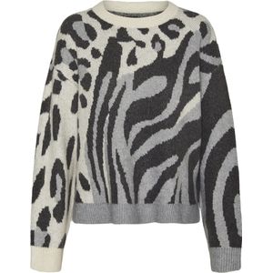 Vero Moda - Vmkai Ls o-Neck Pullover Ga Boo - Dames - Gebreide Truien