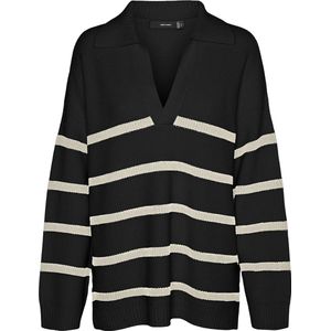 Vero Moda - Vmluna Ls v-Neck Long Pullover Ga Boo - Dames - Gebreide Truien