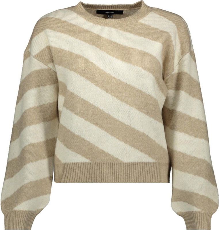 Vero Moda Trui Vmlara Ls O-neck Pullover Ga Boo Re 10310862 Silver Mink/birch Dames