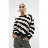 Vero Moda Trui Vmlara Ls O neck Pullover Ga Boo Re 10310862 Black/birch Dames