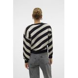 Vero Moda Trui Vmlara Ls O neck Pullover Ga Boo Re 10310862 Black/birch Dames