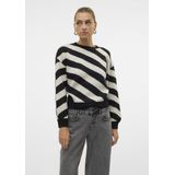 Vero Moda Trui Vmlara Ls O neck Pullover Ga Boo Re 10310862 Black/birch Dames
