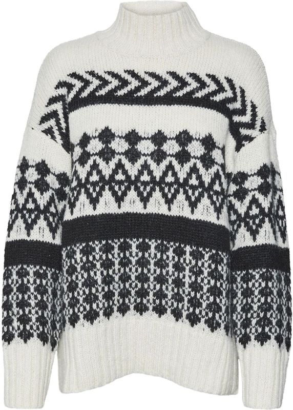 Pullover - Chunky - Hoog Hals - Lange Mouwen - Gebreid