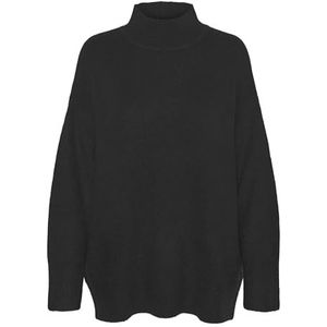 Vero Moda - Vmphillis Ls Highnk Long Pullover Ga Boo - Dames - Gebreide Truien