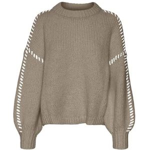 Gebreide Trui - Effen - Ronde Hals - Knitwear - Lange Mouw