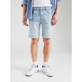 Onsply - Mid Waist Regular Fit Shorts - Denim - Gebleekt - Voorzakken Achterzakken