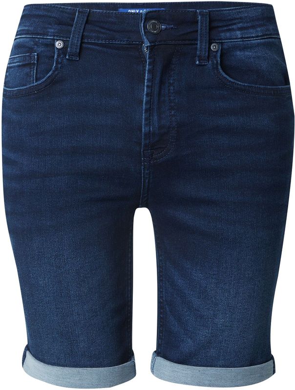 Only & Sons - Slim Fit - Korte Broek - Blue Denim - Katoen/Polyester/Elastaan