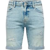 Jeans - ONSPLY - Korte Broek - Effen - Denim - Light Washed