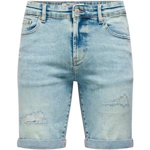 Jeans - ONSPLY - Korte Broek - Effen - Denim - Light Washed