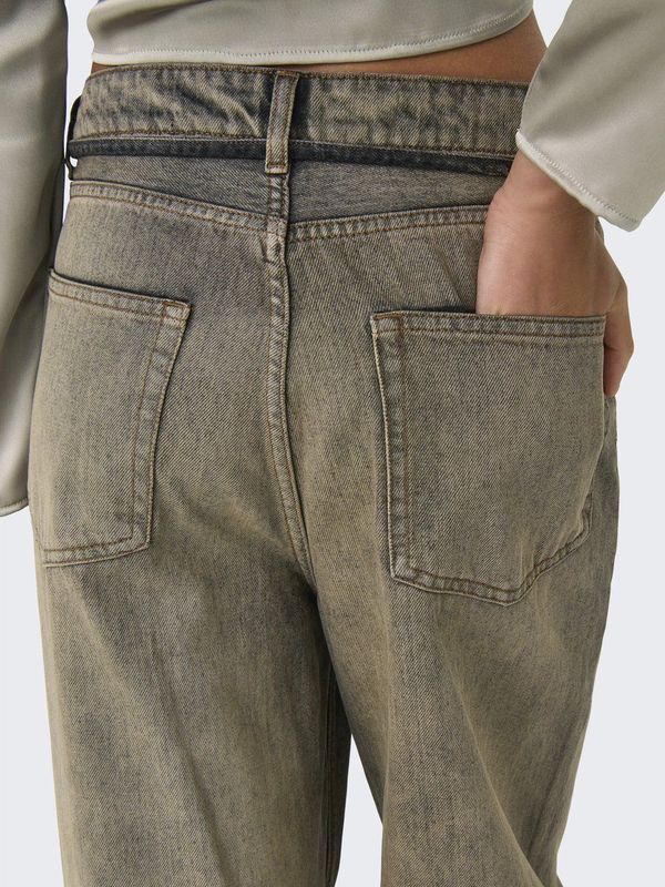 Only - Onlbleecker Mw Baggy Loose Red Dnm Azg - Dames - Jeans