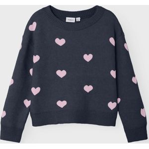 NAME IT Girl gebreide trui met lange, Dark Sapphire, 92