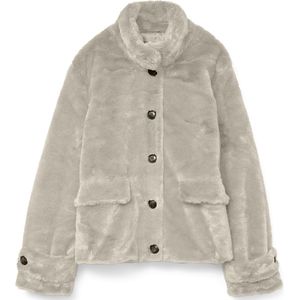 Vero Moda Jas Vmsonjaeva Short Faux Fur Jacket Ga 10310303 Oatmeal Dames