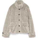 Vero Moda - Sonja Eva Fur Jacket - Faux Fur - Zwart - Leren Jas