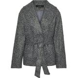 Jas - Omkeerbaar - Lange Mouwen - Verlaagde Schoudernaden - Riemsluiting - Voorzakken