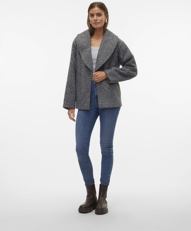 Jas - Omkeerbaar - Lange Mouwen - Verlaagde Schoudernaden - Riemsluiting - Voorzakken