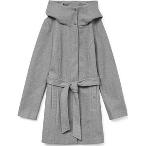 Vmpopliva - Jas - Biker Kraag - Lange Mouwen - Riemsluiting - Voorzakken met Drukknoopsluiting