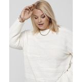 Only Carmakoma - Carima Ls Loose Structure o-Neck Knt - Dames - Gebreide Truien