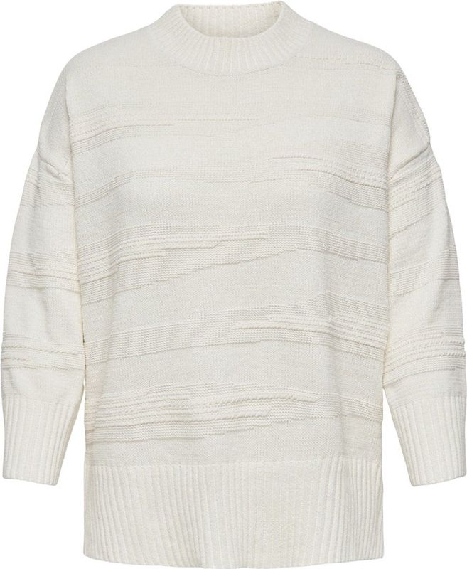 Only Carmakoma - Carima Ls Loose Structure o-Neck Knt - Dames - Gebreide Truien