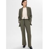 SELECTED - SLFRita - Pantalon - Olijfgroen - Wide Leg - Mid Waist