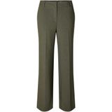 SELECTED - SLFRita - Pantalon - Olijfgroen - Wide Leg - Mid Waist