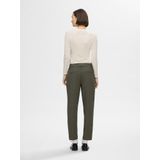 Broek - Dames - Stof - Riemlussen - Ritssluiting - Zijzakken