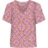 Only - Onlalma Life - T-shirt - Sachet Pink - V-hals