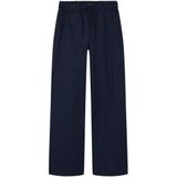 Lmtd - Nlffouise Poplin Rechte Damesbroek - Marineblauw - 1 Stuk