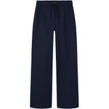 Lmtd - Nlffouise Poplin Rechte Damesbroek - Marineblauw - 1 Stuk