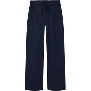 Lmtd - Nlffouise Poplin Rechte Damesbroek - Marineblauw - 1 Stuk