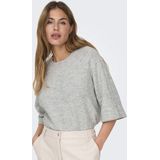 Only Onlsimoni Pullover Knt Noos Dames Trui Light Grey Melange