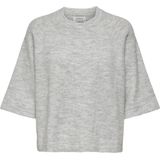 Only Onlsimoni Pullover Knt Noos Dames Trui Light Grey Melange
