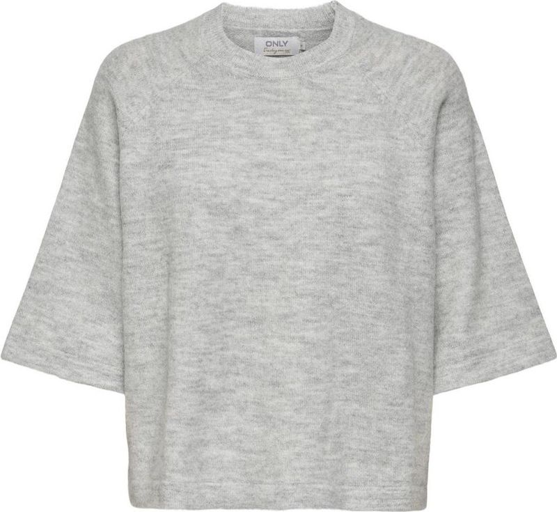 Only Onlsimoni Pullover Knt Noos Dames Trui Light Grey Melange