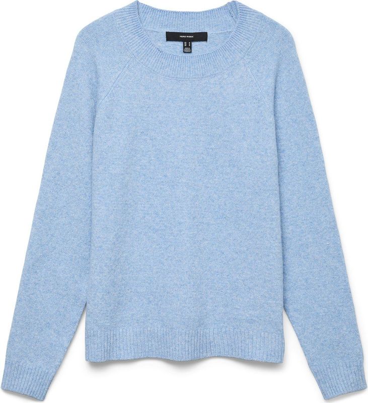 Gebreide Pullover - O-hals - Lange Mouwen - Geribde Manchetten - Regular Fit