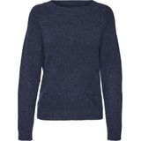 Gebreide Pullover - O-hals - Lange Mouwen - Geribde Manchetten - Regular Fit