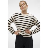 Vero Moda Vmsaba Ls o-Neck Button Pullover Ga Noos Dames Trui