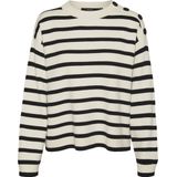 Vero Moda Vmsaba Ls o-Neck Button Pullover Ga Noos Dames Trui
