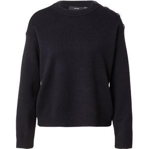Vero Moda - Saba Button - Trui - Zwart - Regular Fit