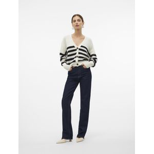 Vmlea - Gebreid Vest - V-Hals - Lange Mouwen - Ballonmouwen - Knoopsluiting