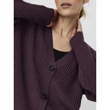 Vero Moda - Vmlea LS V-Neck Cuff Cardigan - Bordeaux - Damesvest