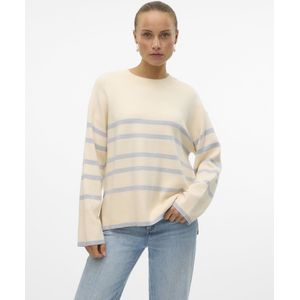Vero Moda - Vmsaba Ls o-Neck Stripe Pullover Ga Noos - Dames - Gebreide Truien