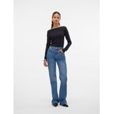 Vero Moda - Vmdory Ls o-Neck Button Pullover Ga Noos - Dames - Gebreide Truien