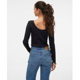 Vero Moda - Vmdory Ls o-Neck Button Pullover Ga Noos - Dames - Gebreide Truien