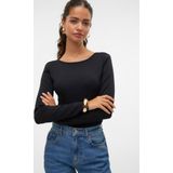 Vero Moda - Vmdory Ls o-Neck Button Pullover Ga Noos - Dames - Gebreide Truien