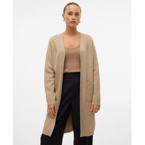 Vero Moda - Gebreid Vest - Zand - 50% Viscose 28% Polyester 22% Nylon