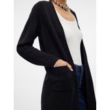 Lang vest in fijn tricot VERO MODA. Viscose materiaal. Maten XS. Zwart kleur