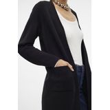 Vest - V-Hals - Lange Mouwen - Voorzakken - Dikke Trui