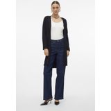 Vest - V-Hals - Lange Mouwen - Voorzakken - Dikke Trui