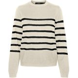 Gebreide Pullover - O-hals - Lange Mouwen - Geribde Manchetten - Regular Fit